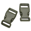 15 Pack Curved Side Quick Release Plastic Buckles for Paracord