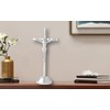 Imerance Crucifix Wall Cross Small Metal Slender Catholic Crosses Silver