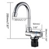 Riloer Foldable Copper Kitchen Tap, 360° Rotating Basin Tap, Cold