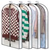 Clear Garment Bags for Hanging Clothes W/ 4" Gussetes, 4