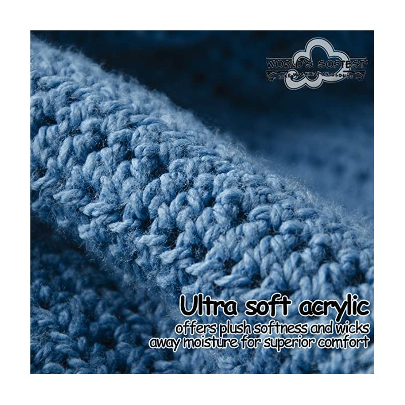 World's Softest Classic Crew Socks - Ultra Soft Socks for