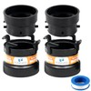 TonGass (2 x Combo Pack) RV Sewer Hose Fitting Adapter