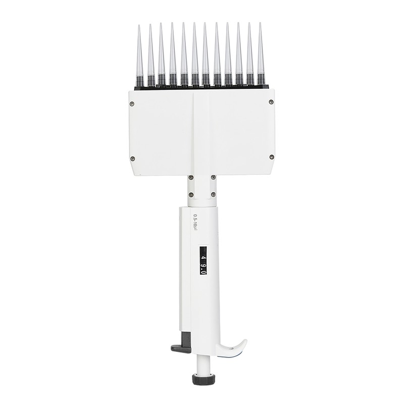 12 Channel 0.5-10μl Manual Adjustable Pipette Micro Transfer Pipette Pipet