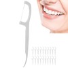 20pcs Professional Floss Picks Disposable Tooth Cleaning Floss Picks for