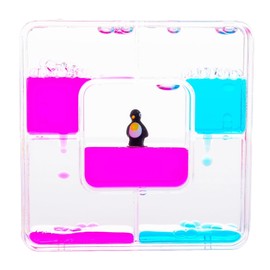 Liquid Sensory Square Penguin Timer für Autismus, Sensory Needs, ADHS, Stressabbau, Angst. Autismus Spielzeug und besondere Bedürfnisse Sensory Fidget.