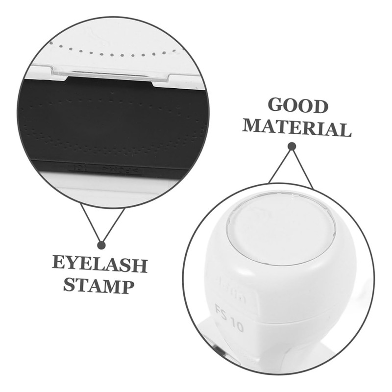 FOMIYES 2pcs Eyelash Stamps Makeup Tools for Accurate Lash Application