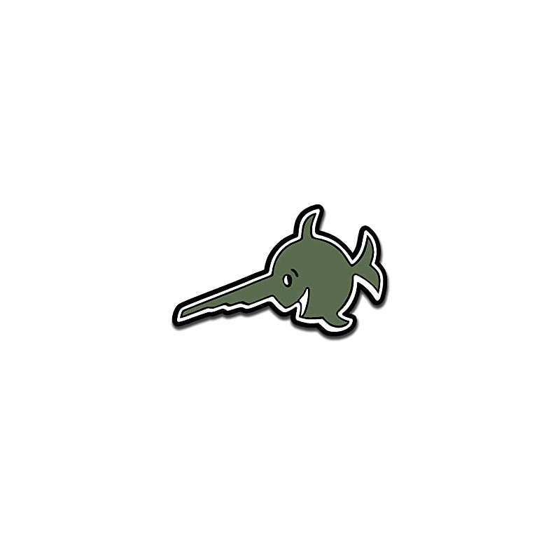 Sticker Alfashirt Sawfish Olive UBoot 96 Logo Swordfish U Boat