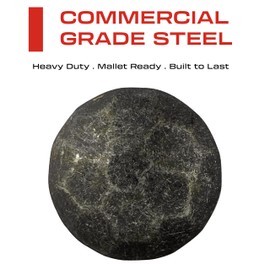 Sidco Supply 50 Pack - Iron Clavos - Decorative Nails 1 inch - Upholstery Tacks - Antique Accent - Clavos - for Wood Home Improvement, Farmhouse Shutters, Barn Door, Furniture Nails (Black and Bronze)