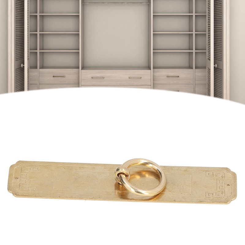 Cabinet Door Handle Chinese Furniture Antique Pattern Pure Copper Cabinet