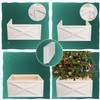 Christmas Tree Collar Box, 22" L White Wooden Tree Collar,