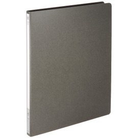 Kokuyo File Lever File MZ Colored Cardboard, A4 Vertical 0.4 inch (10 mm) Binding, Holds Approximately 100 Sheets Dark Gray F-300DM