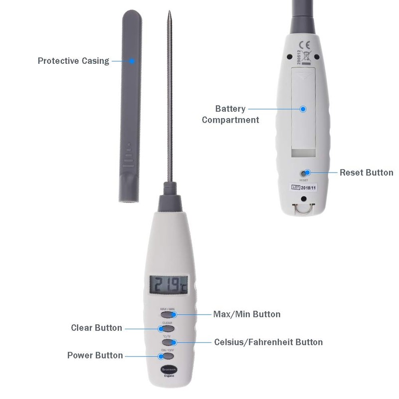 Brannan Electronic Cooking Thermometer