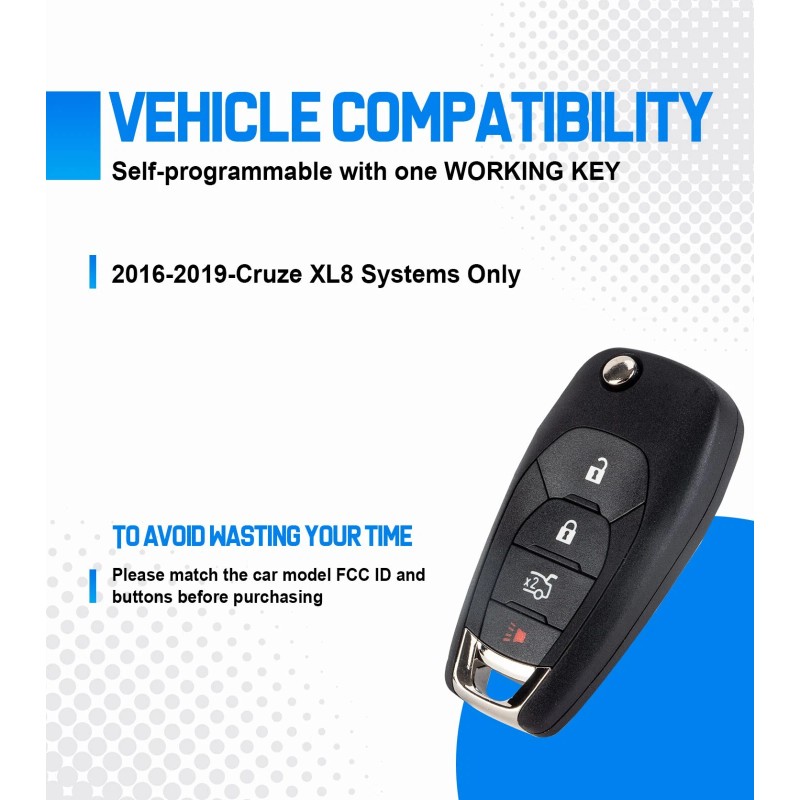 AUTOKEYMAX Car Key Programmer for 2016-2019 Cruze XL8 System Smart