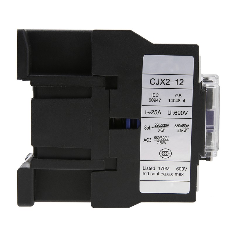 CJX2‑1210 High Sensitivity Industrial Electric AC Contactor 12A