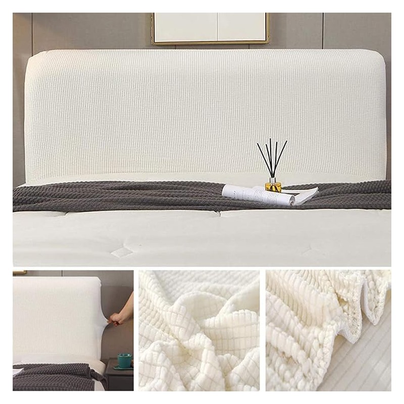 WYJHNL Headboard Cover for Bed Headboard Cover Elastic Fleece Headboard