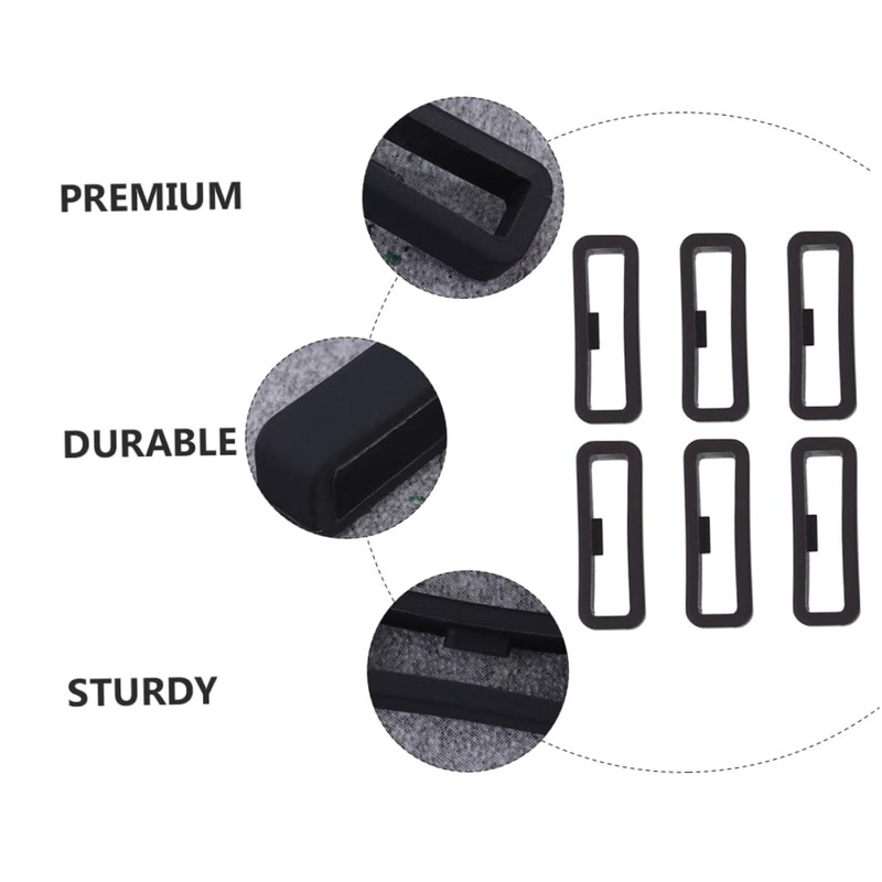 TEHAUX 6pcs Watch Band Holder Loops for Durable Fastener Rings