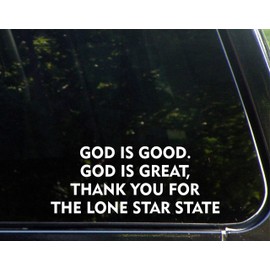 Sign Depot God is Good. God is Great, Thank You for The Lone Star State