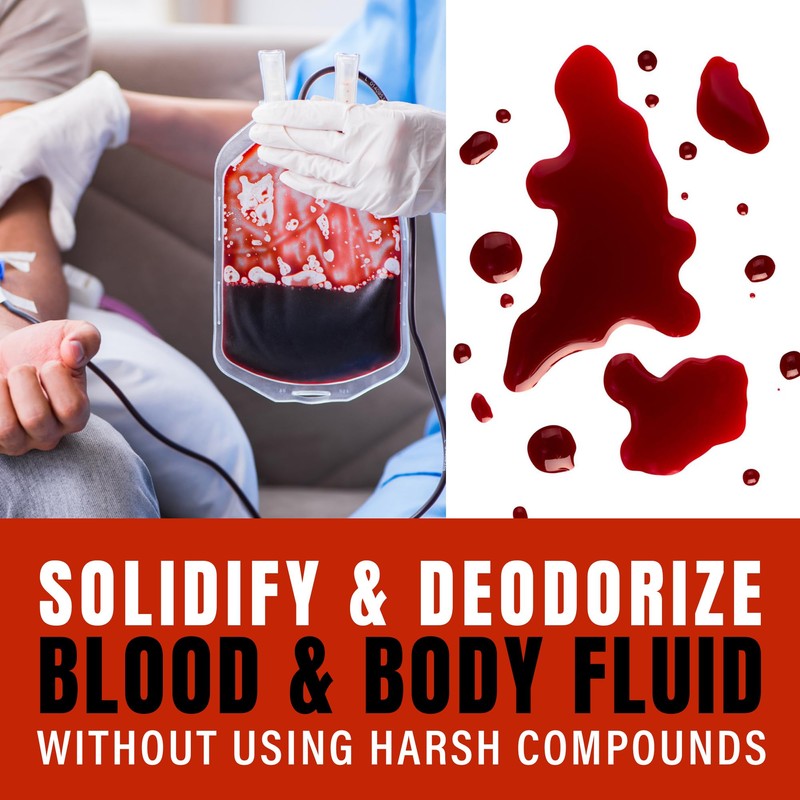 SMELLEZE Blood & Body Fluid Waste Clean Up Super Absorbent,