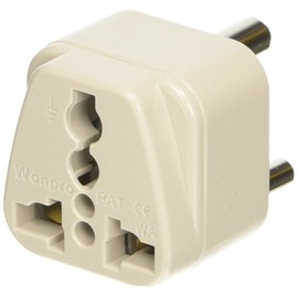 Conair Travel Grounded Plug Adapter, Universal Plug Adapters for Worldwide Travel by Travel Smart (India, Hong Kong, Parts of South Africa, & Singapore)