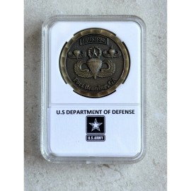 Rare US ARMY PARATROOPER AIRBORNE School Fort Benning GA COIN
