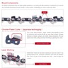 KAKEI (2 Pack) Chainsaw Chain 10" - 3/8" LP, 043"
