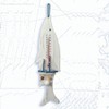 HS Wood Fish Nautical Thermometer