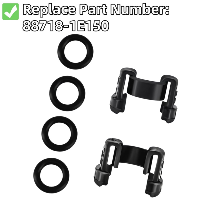 2PCS A/C Condenser Hard Line Lock Clamp Clip 88718-1E150 Fit