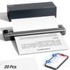 Phomemo Upgraded Q302 Portable Printer, Ultra-High 300dpi Inkless Printer Silent