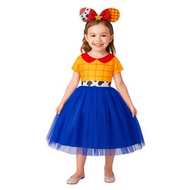 ToLaFio Princess Costume for Girls Princess Dress for Little Girl Cosplay Fancy Party Chritstmas Dress Up Outfits Kids Gift
