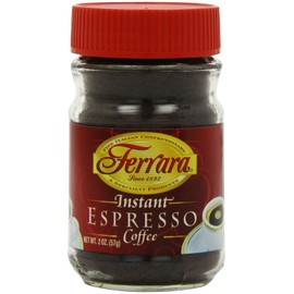Ferrara Instant Espresso Coffee, 2-Ounce Glass Jars (Pack of 6)