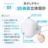 [AENA] 4層構造 接触冷感 不織布マスク (ホワイト/MSサイズ：少し小さめ / 30枚入) おしゃれ 使い捨て 冷感