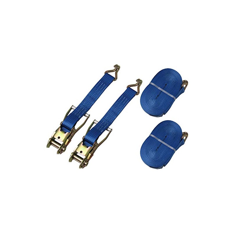 Tie Down Lashing Ratchet Straps x2 (5T 50MM 12M Cargo