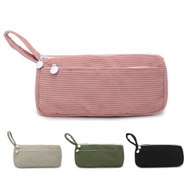 Large Pencil Case for Kids, Cute Pencil Case for Girls Boys, School Supplies Pen Pencil Organizer, Aesthetic Stationary Pencil Bag Pouch for School Teen, Makeup Storage for Travel, Office (Pink)