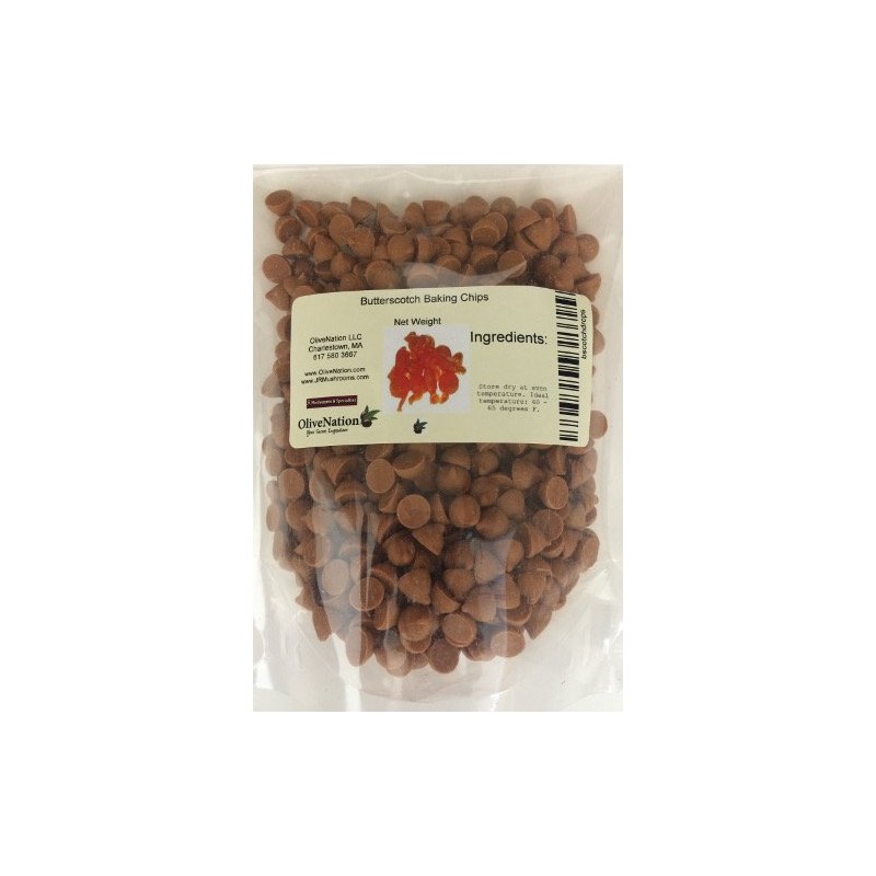 OliveNation Mini Butterscotch Chips for Baking, 4M Size for Brownies,