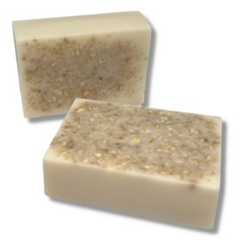 Oatmeal & Honey Goat Milk Soap, Manuka Honey Soap, Moisturizing Bar, Gentle Exfoliation, Itchy Skin, Dry Skin Soap Bar, Soothing Soap, Dry Skin Remedy, Soothing Bath, Oatmeal Soap (4 Pack)