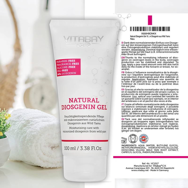 Vitabay Natural Diosgenin Cream with Yam Root 100 ml -