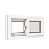 Vinyl Basement Slider Window,32" x 16" Basement Window,Removable Sliding Windows