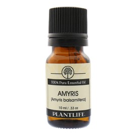 Plantlife Amyris Aromatherapy Essential Oil - Straight from The Plant 100% Pure Therapeutic Grade - No Additives or Fillers - 10 ml