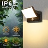 Angestlite Motion Sensor Outdoor Wall Light 18W IP65 350°Rotatable 3000K
