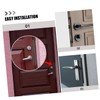 COHEALI Door Latch Guard Plate Shaped Outswing Door Security Protector