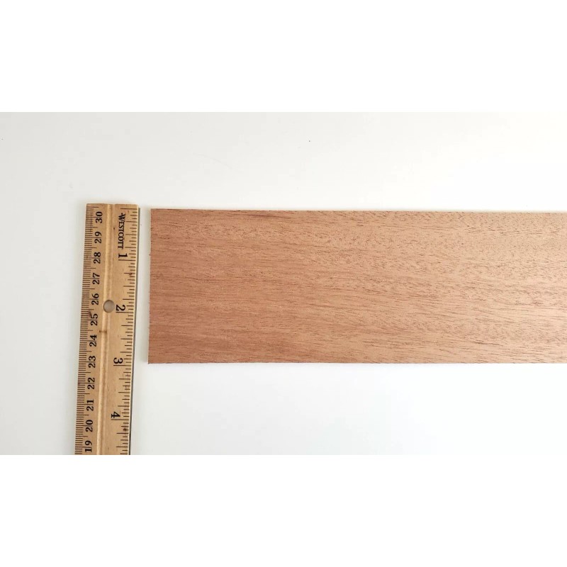 Unbranded Mahogany Wood Sheet Plank Thin 1/32" Thick x 3"