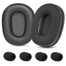 TaiZiChangQin Ear Pads Kit Replacement Compatible with BlueParrott B350XT B350 XT B350 Noise Cancelling B350-XT Version 2 Headset Ear Cushions Earpads with Memory Foam Protein Leather and Mesh Fabric