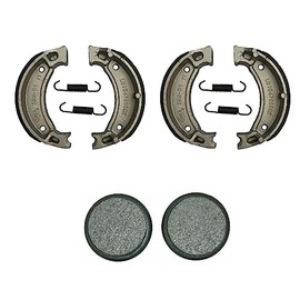 Factory Spec, (2) FS-126 (1) FS-417, Front Brake Shoes & Rear Brake Pads for Yamaha Moto-4 200 225 & 350 SEE YEARS Y