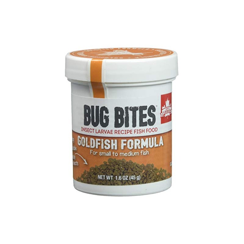 Fluval Bug Bites Goldfish Fish Food, Granules for Small to