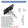 CNSPEED Front Bumper Tow Hook License Plate Mount Relocator Bracket