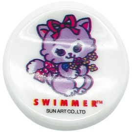 Sunart SWIMMER SAN4586-3 Cami Round Chopsticks Rest Approx. 2.0 x 0.8 inches (5 x 2 cm), Ladder Book, Dishes, Miscellaneous Goods, Swimmer, Gift, Birthday Gift, White, Made in Japan