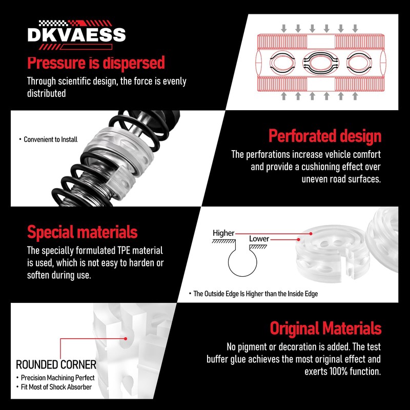 2Pcs Universal Car Shock Absorber Spring Bumper Power Auto Buffers