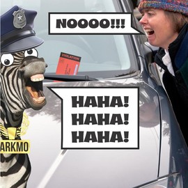 Larkmo Fake Parking Tickets Prank - Qty 25, Joke Violation Parking, Funny Gag Pretend Police Traffic and Safety Car Citations, Kid Friendly