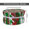 Soimoi 40Pcs Christmas Checks Print Cotton Precut Fabrics for Quilting
