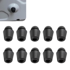 Dogary 10 PCS Car Hood Trunk Rubber Mound, Elastic Door Damper Edge Buffer Noise Reduction Protective Rubber Plugs, 0.54inch x 0.73inch OE: 8219128010, Suitable for Most Car Models (Black)